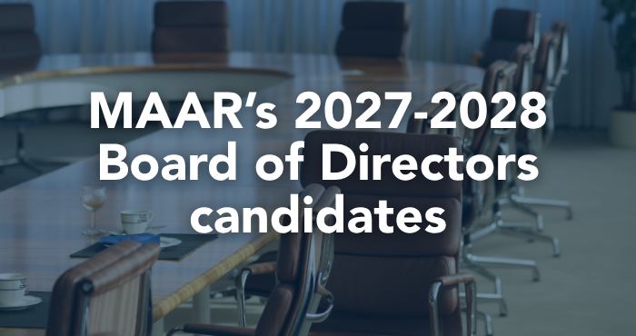 Meet MAAR’s 2027-2028 Board of Directors candidates